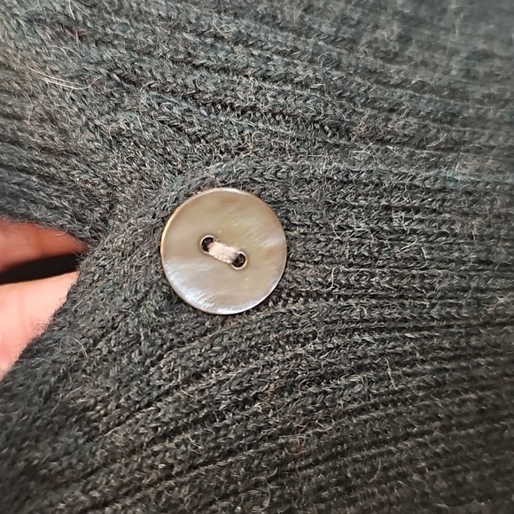 VINTAGE Forest Green Cardigan - Picture 7 of 7